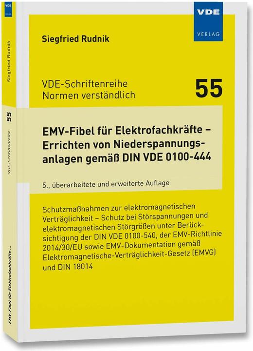 Energie-Label EMV-Fibel fr Elektrofachkrfte - Errichten von Niederspannungsanlagen gem DIN 0100-444 (Deutsch, Siegfried Rudnik, 2025)