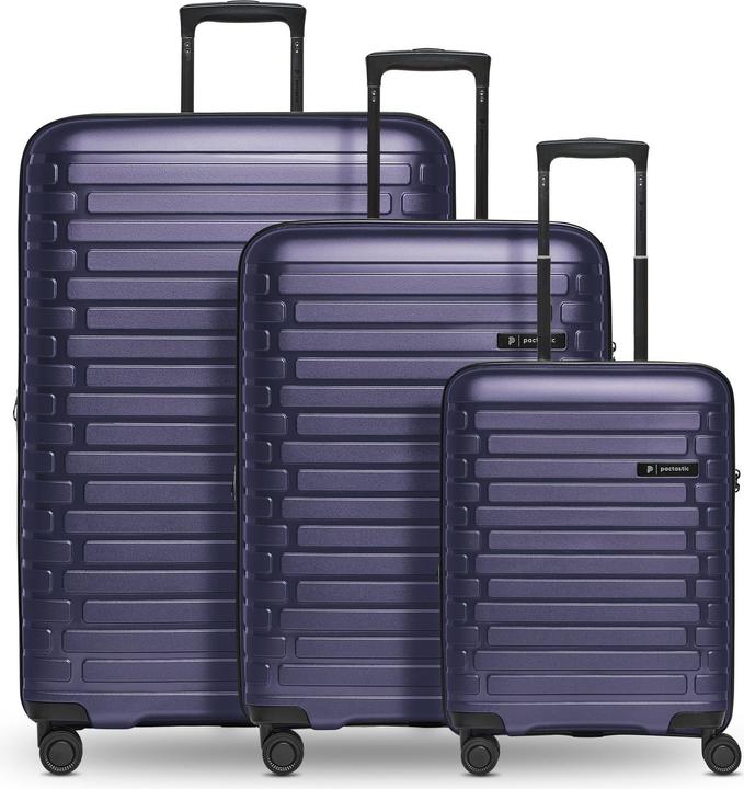 Produktbild Pactastic Collection 04 THE THREE SET + 4 Rollen Kofferset 3-teilig mit Dehnfalte (216 l)