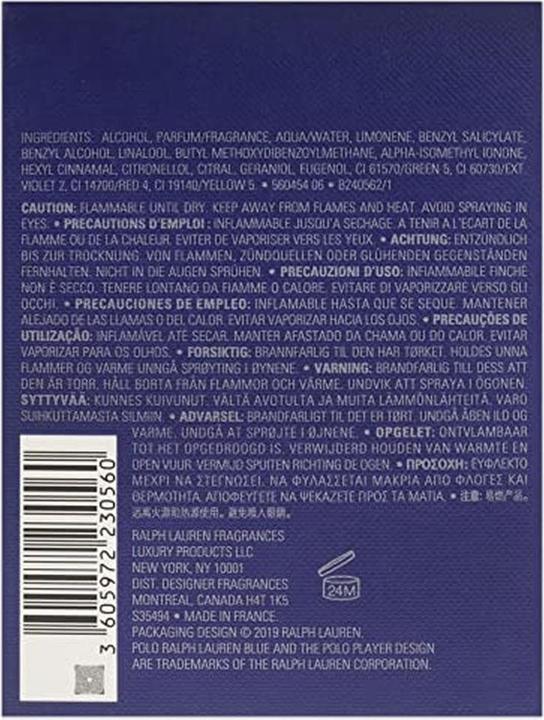 Produktbild Ralph Lauren Polo Deep Blue (Eau de Parfum, 75 ml)