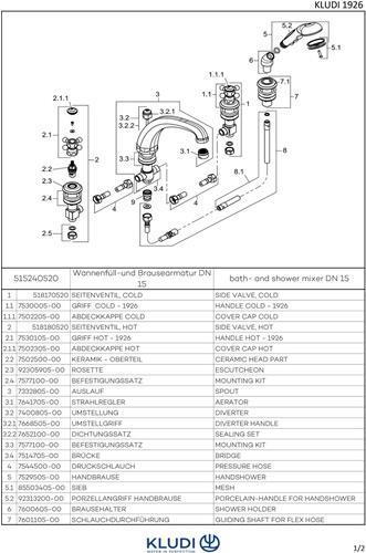 Produktbild Kludi Adlon 515240520