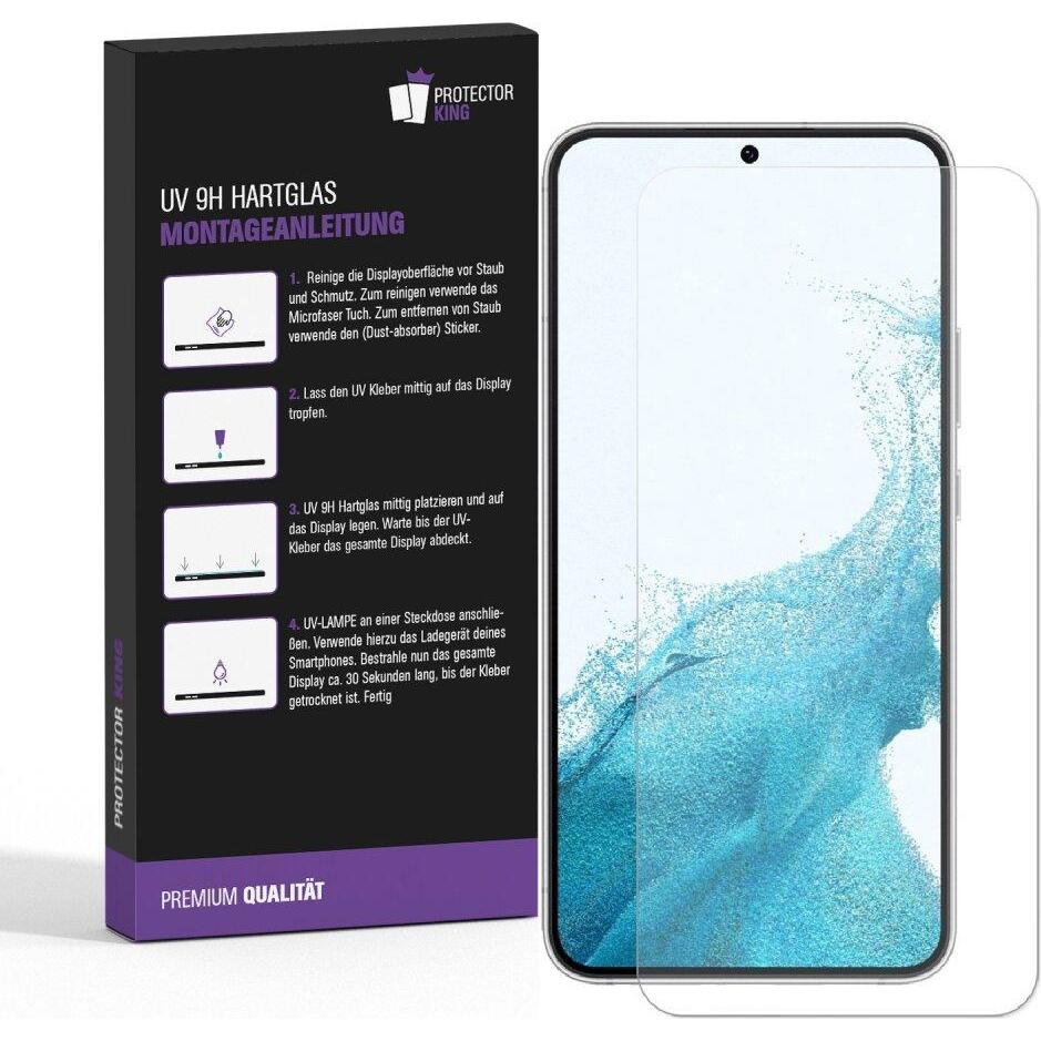 Thumbnail - Protectorking 2x UV Liquid Echtes Tempered 9H Panzerhartglas 3D KLAR (2 Stück, Samsung Galaxy S22), Smartphone Schutzfol...