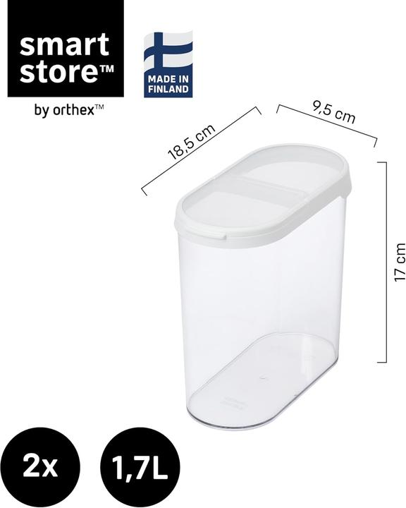 Produktbild Smartstore 2-teiliges Vorratsbehälter-Set (1.70 l)