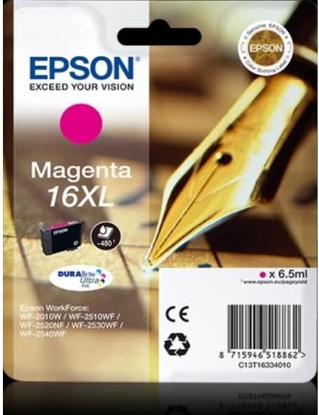 Actual product image Epson Original ink cartridge T1633 (M)