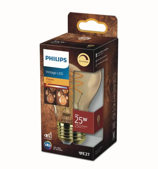 Actual product image Philips Lampe (E27, 4 W, 250 lm, 1 x, F)