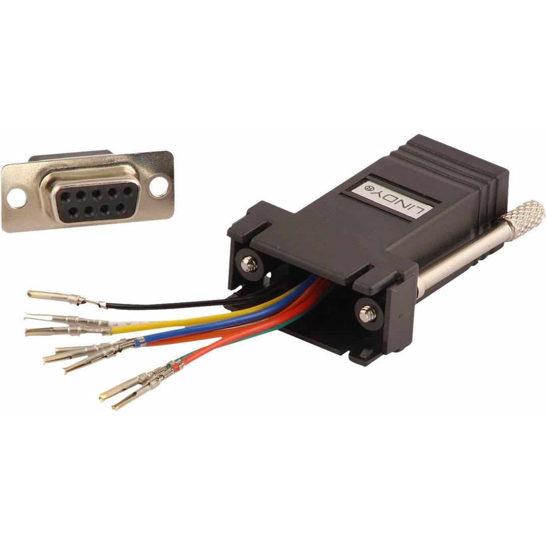 Thumbnail - Lindy Modular Sys 9pin F to RJ-45, Netzwerkkabel