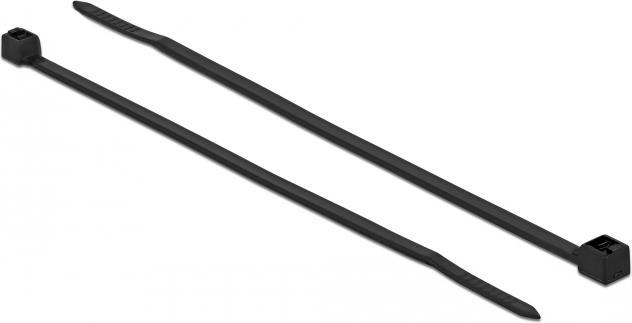 Actual product image Delock Cable tie heat resistant L 100 x W 2,5 mm black 100 pieces (Plastic cable ties, 100 mm, 100 pcs.)
