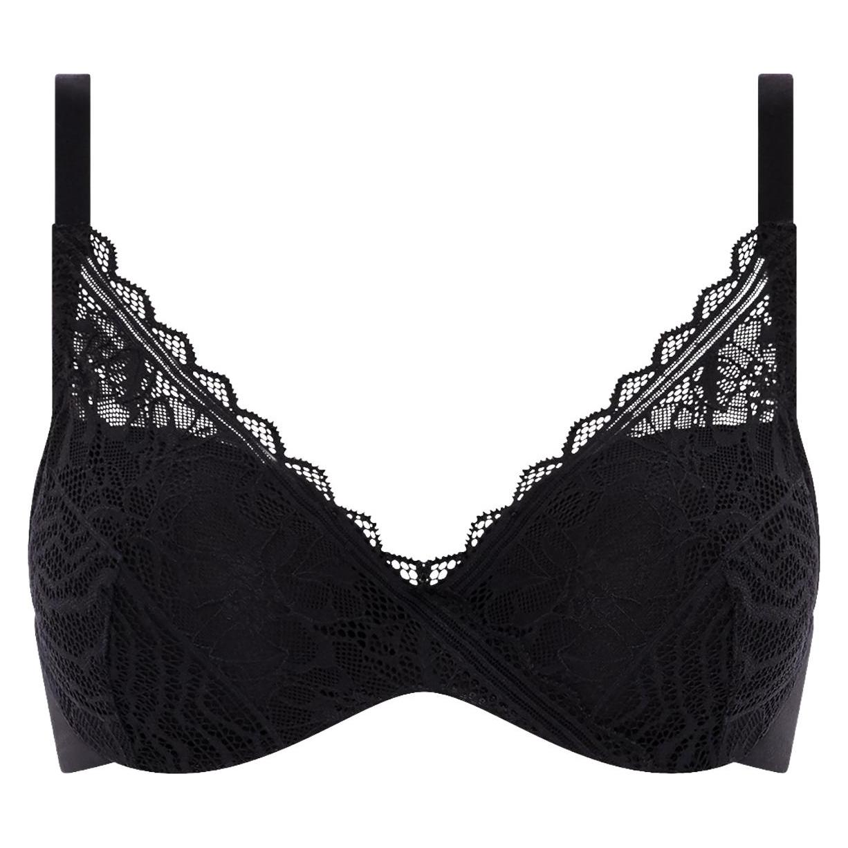 Chantelle, BHs, Bügel Floral Touch, Schwarz, (Einzelpack, 80 E)