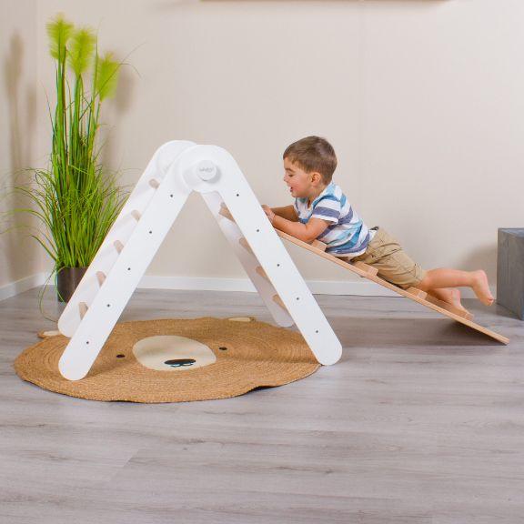 Image du produit Tobi Échelle à grimper et toboggan 2en1 laqué blanc