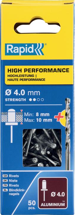 Produktbild Rapid Universal Blindniete Ø 4,0 x 14 mm