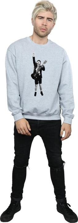 Produktbild AC/DC Angus Young Sweatshirt aus Baumwolle ausgeschnitten (L)