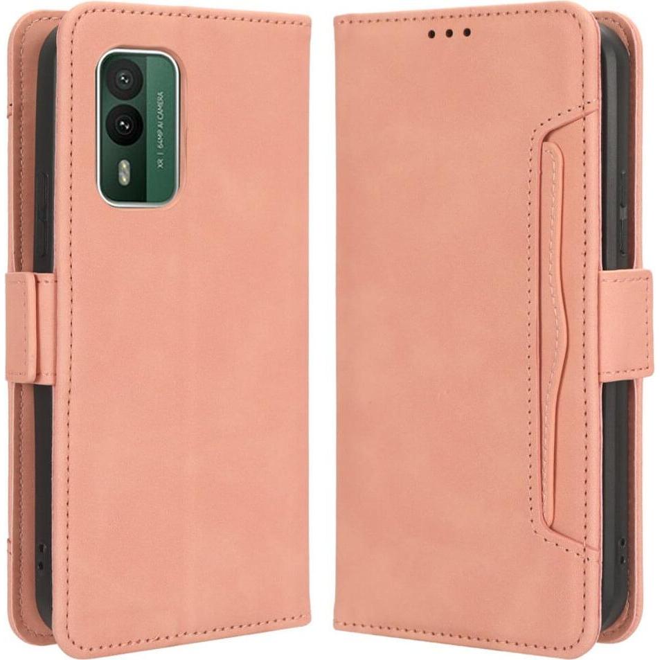 Cover-Discount Nokia XR21 - Etui mit vielen Kartenfächer rosa (Nokia XR21), Smartphone Hülle, Rosa