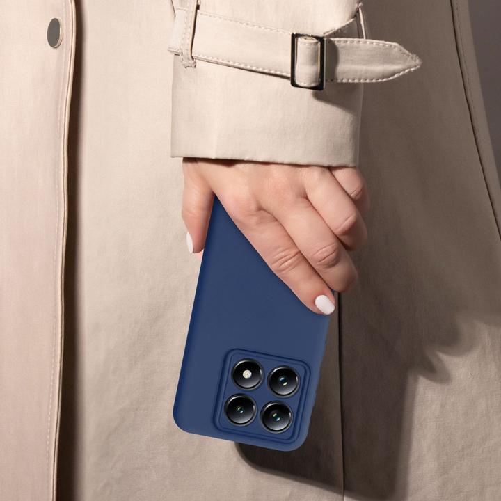 Actual product image Cadorabo Case for Xiaomi 14T Pro TPU Liquid Silicone Cover (Xiaomi 14T Pro)