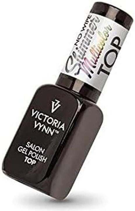 Actual product image Visconti Di Modrone Victoria Vynn Top Shimmer No Wipe UV Led Gel Polish Nails Soak Off 8ml Multicolour (Multicoloured, UV gel varnish)