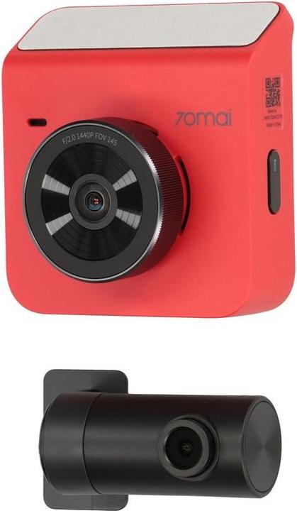 Produktbild 70mai car DVR DASH CAM A400 QHD MIDRIVE A400 + RC09 red (GPS-Empfänger, WLAN, Eingebautes Display, Full HD)