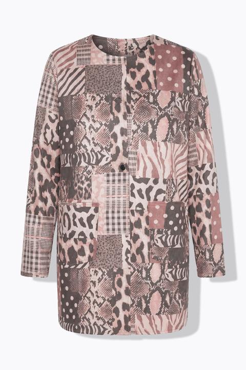 Actual product image Miamoda Veloursjacke, gerade Passform, Alloverprint (56)
