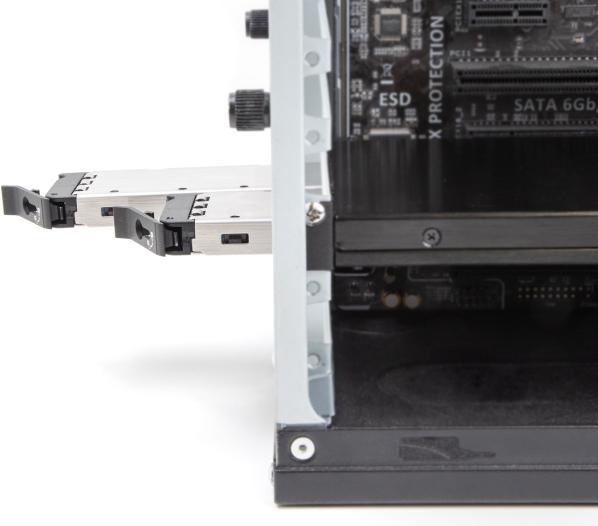 Actual product image Delock PCI Express x16 card removable frame for 2 x M.2 NVMe