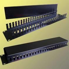 Actual product image OEM Patch panel 19", 2U metal shelf through black (Housing)