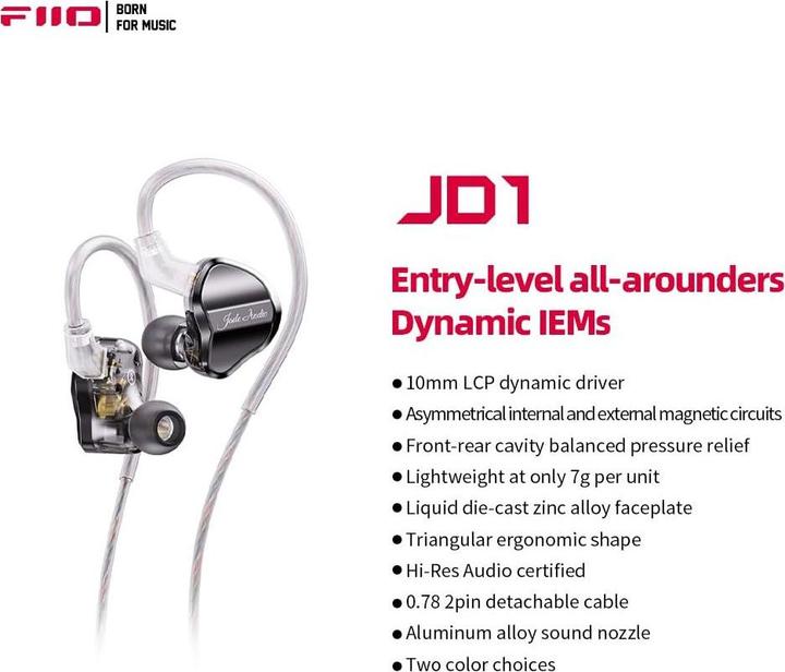 Produktbild FiiO JD1 (Keine Geräuschunterdrückung, Kabelgebunden)