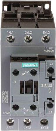 Produktbild Siemens Contactor AC3 37KW 1NO+1NC 24V 3P S2