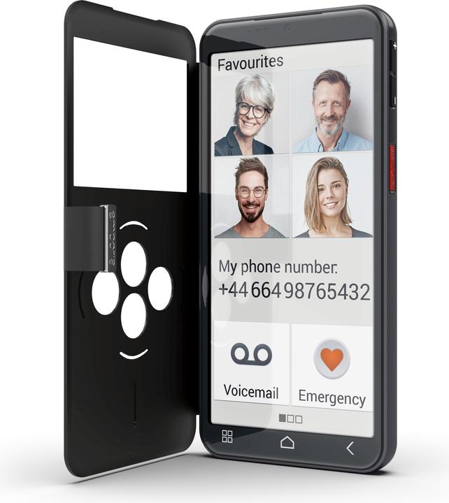 Productafbeelding Emporia SMART 6 Lite, smartphone voor senioren (128 GB, Zwart, 5.58", Enkele SIM, 50 Mpx, 4G)