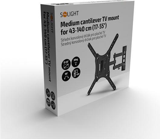 Image du produit Olight Solight medium console holder for flat TV from 43cm - 140cm (17" - 55") (Mur, 55", 30 kg)