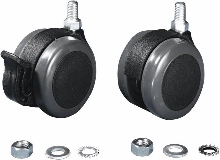 Actual product image Rittal Twin castors, Type: M12 x 20, /grey