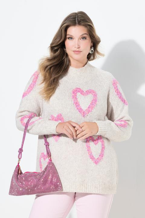 Produktbild Miamoda Pullover, Komfort Fit, Herzen aus Noppengarn (54)