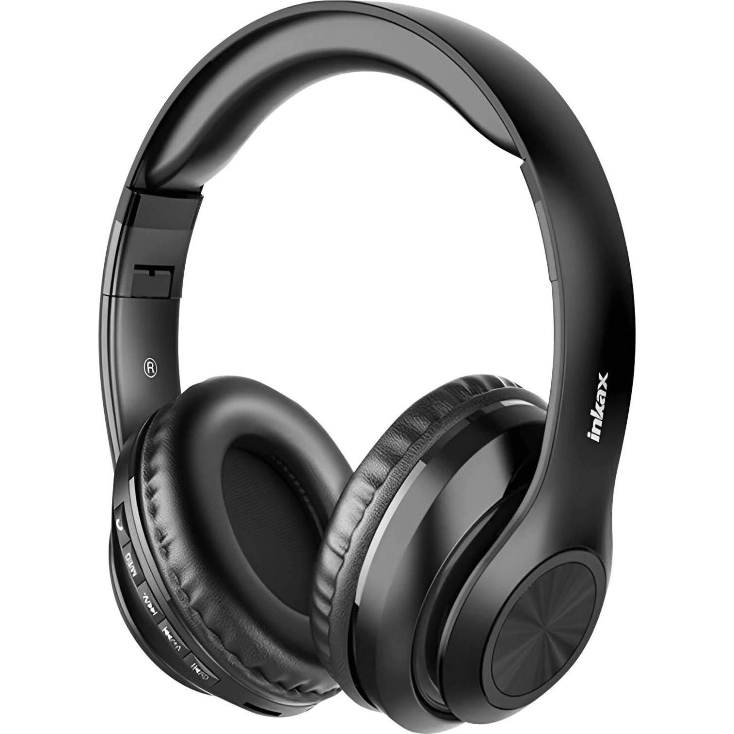 Inkax HP55 Bluetooth Headset (6 h, Kabellos), Kopfhörer, Schwarz