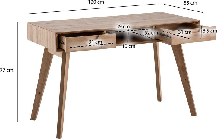 Productafbeelding Wohnling 120x55x77 (120 x 55 x 77 cm)