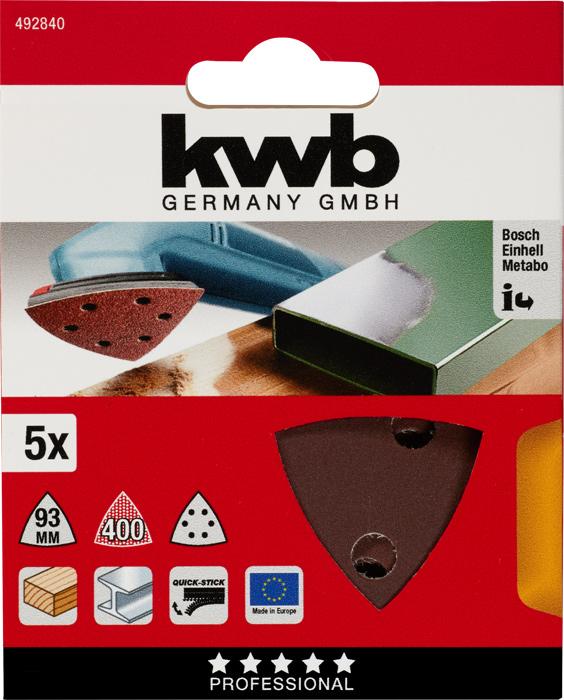 Produktbild kwb Schleifdreiecke (400)