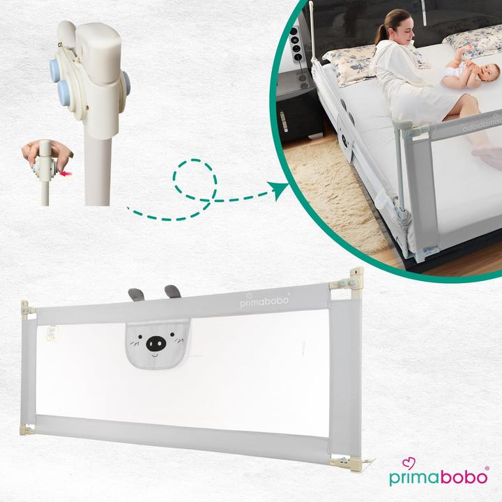 Produktbild Primabobo Höhenverstellbares Bettschutzgitter Teddybär (160 cm)