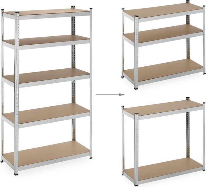 Actual product image Relaxdays 2x heavy duty shelving