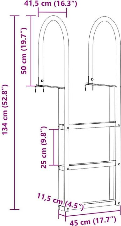 Produktbild vidaXL Dockleiter