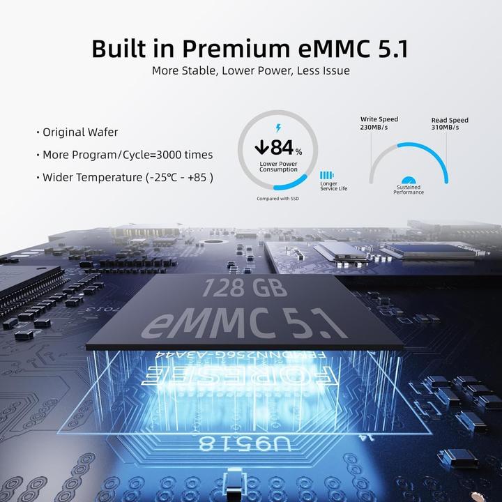 Produktbild Mele Quieter3C Mini-PC mit Windows 11 Pro (265 GB, 8 GB, Intel Celeron N5105)