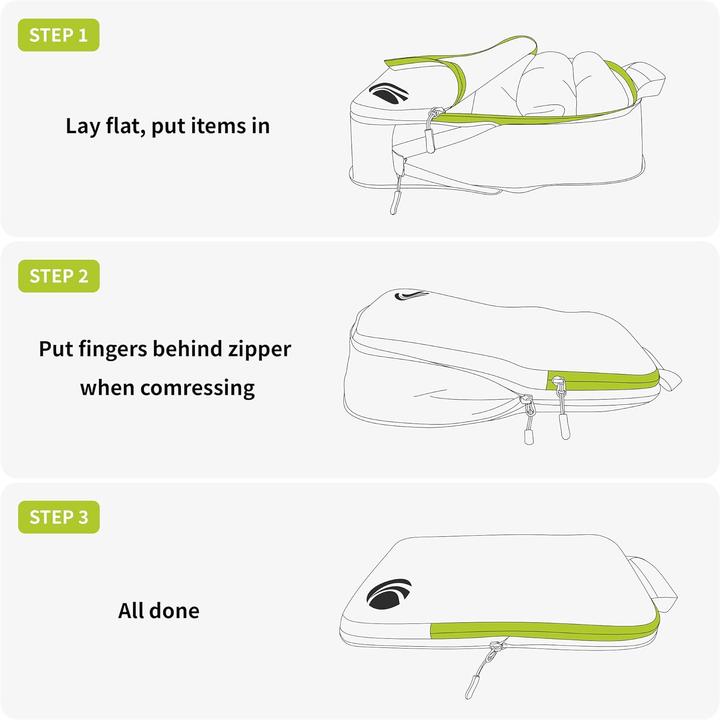 Produktbild Cipway 3er-Set Kompressions-Packwürfel