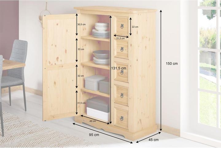 Produktbild IDIMEX Tequila (95 x 45 x 150 cm)