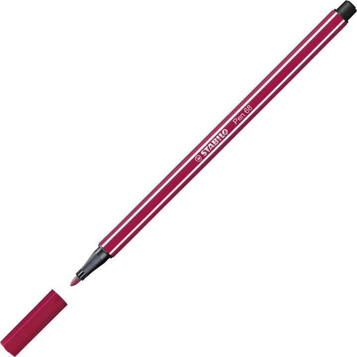Productafbeelding STABILO Pen 68 Premium viltstift (Donkerrood, 1 x)