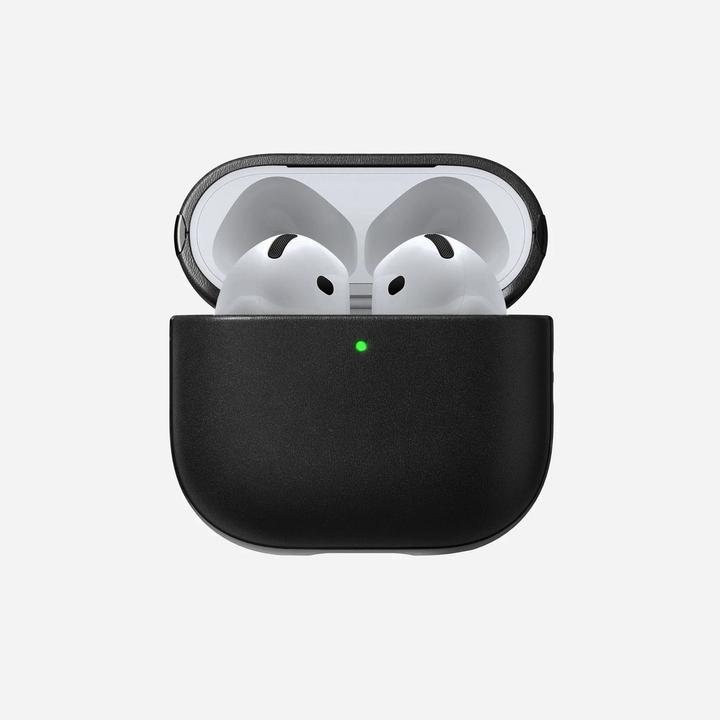 Immagine prodotto Nomad Modern Leather Case Airpods 4 Black (Coperchio della custodia di ricarica)