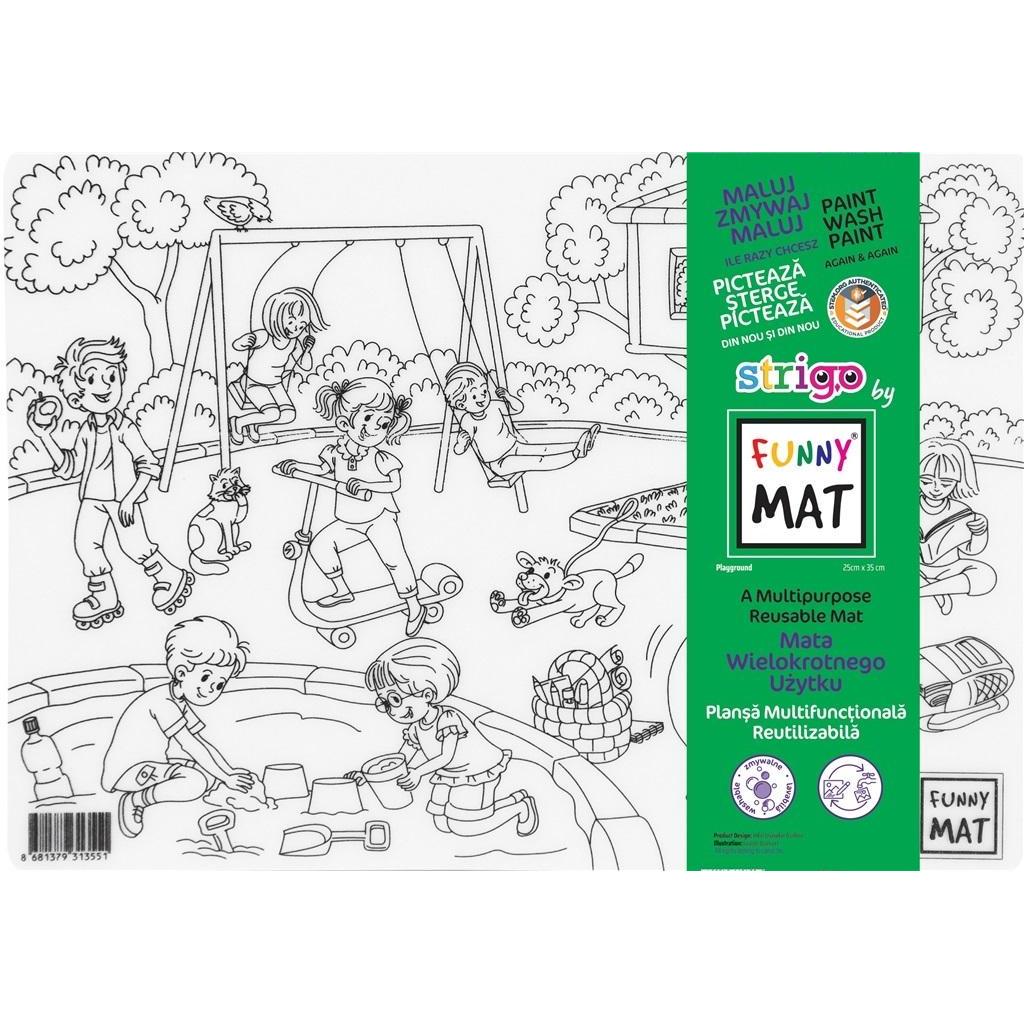 vidaXL Transparente Spielplatzmatte Funny Mat STRIGO (35 x 25 cm) (48986547)