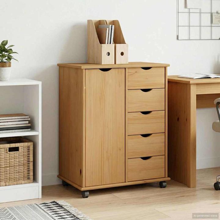 Produktbild vidaXL Rollschrank (63.50 x 39 x 79 cm)