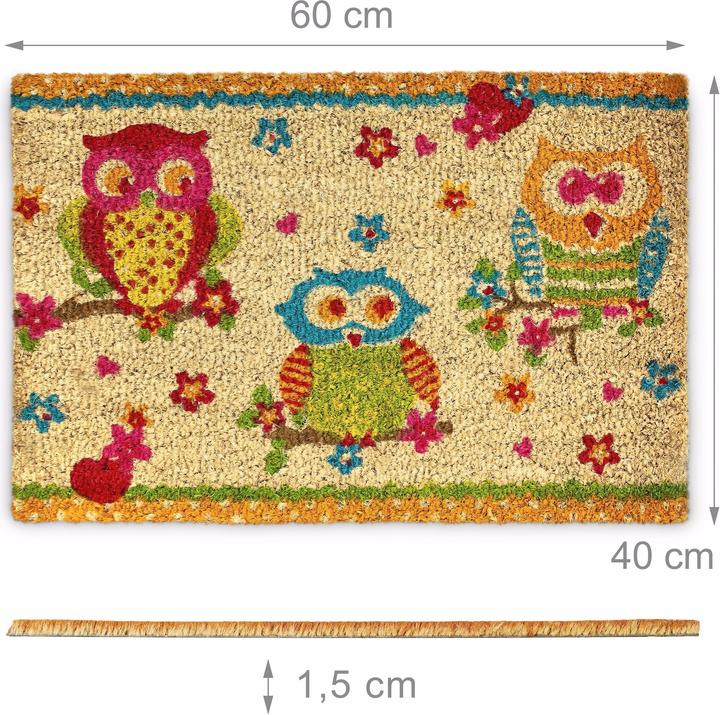 Produktbild Relaxdays 3 Eulen (60 x 40 cm)