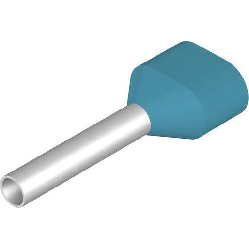 Weidmüller, Collegamento per cavi, Ghiera ZW 0,75qmm 15mm isolata PP bl 9018570000