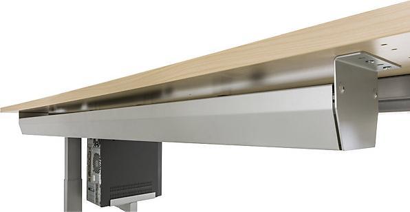 Actual product image Hammerbacher Cable tray foldable for 160 table silver (126.20 cm)