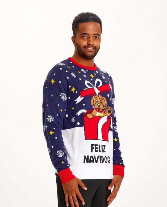 Actual product image Christmas Sweats Feliz Navidog (XS)