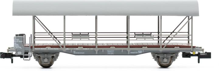 Liliput BLS Autotransportwagen Set 1 (2 Auffahrwagen + 2 Transportwagen mit Dach) (Spur N)