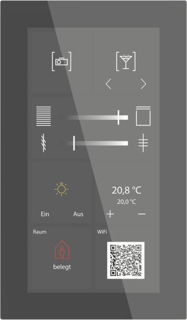 Produktbild MDT BE-GTSP6TS.01S Glas Touch Smart Plus 6Zoll Secure Schwarz