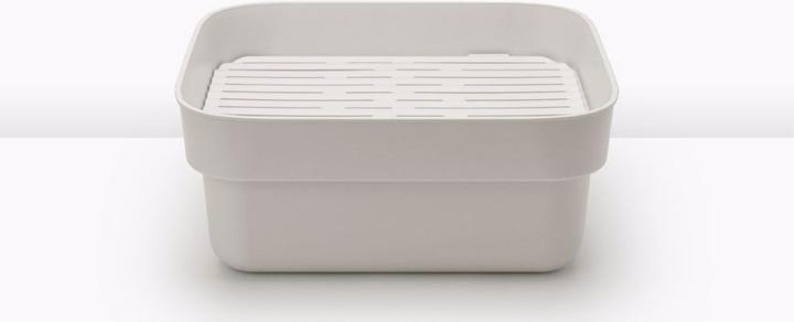 Actual product image Brabantia Washbasin with drainer, gray (Top-mounted sink, 37.40 cm, 37.40 cm)