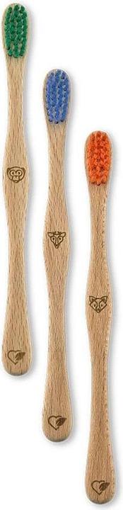 Actual product image Liebwerk Wooden toothbrush Kids Monkey (Soft, 1 x)