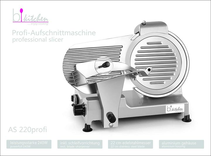 Actual product image BiKitchen Professional silver slicer incl. grinding device AS220