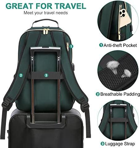 Image du produit Only-Bags.Store Sac à dos, sacoche imperméable pour ordinateur portable Sac à dos élégant pour l'école avec port de